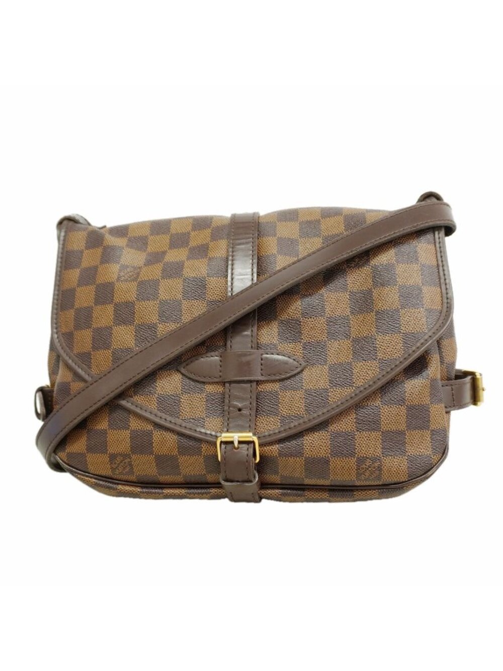 Louis Vuitton Shoulder Bag Damier Saumur 30 Ebene